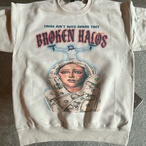 Graphic Beige Sweatshirt